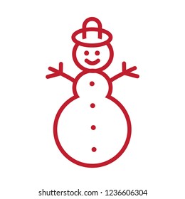 Snowman Christmas icon