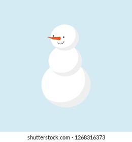 Snowman .Christmas snowman. Logo snowman. Winter. Vector illustration. EPS 10.