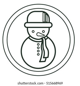 Snowman of Christmas season design