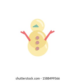 snowman christmas symbol vector illustration