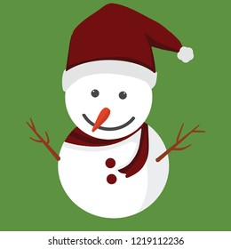 Snowman Christmas vector