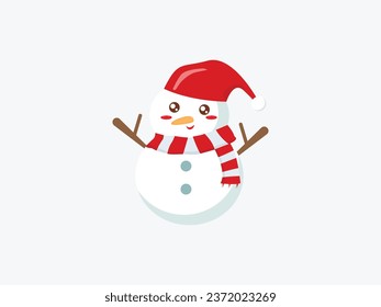 Snowman Christmas Vector PNG Background