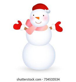 Snowman Christmas winter icon