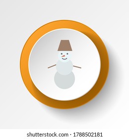 Snowman color icon. Elements of winter wonderland multi colored icons. Premium quality graphic design icon