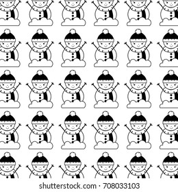 snowman to decorate and celebrate merry christmas background