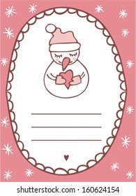 snowman, decorative christmas frame