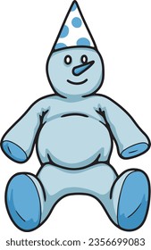 snowman doll illustration design vector