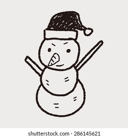 snowman doodle