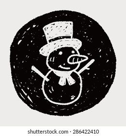 snowman doodle
