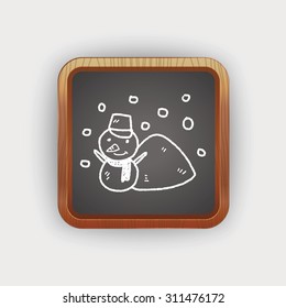 snowman doodle