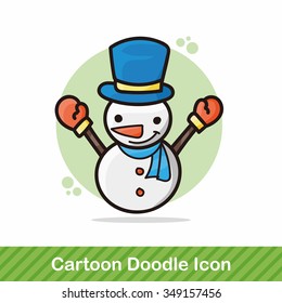 snowman doodle