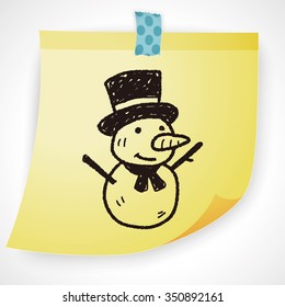 snowman doodle