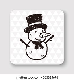 snowman doodle