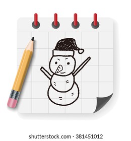 snowman doodle