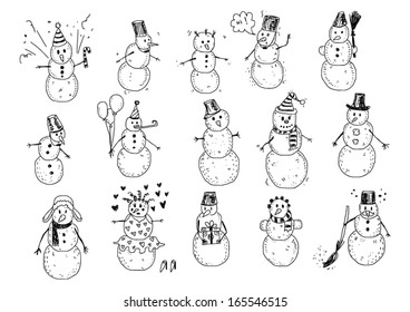 Snowman Doodles