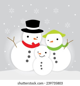 snowman drawing vector graphic illustrate eps10