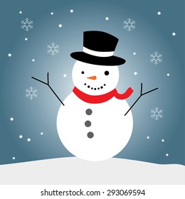 snowman drawing vector graphic illustrate eps10 , Christmas ornament graphic
