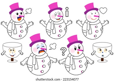 snowman emoticons