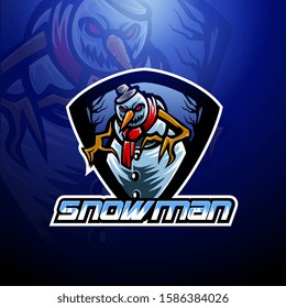 Snowman Esport Mascot Logo Design