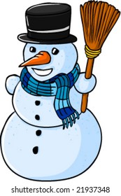 ilustración flash de snowman
