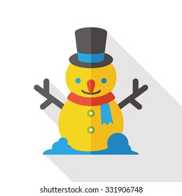 snowman flat icon