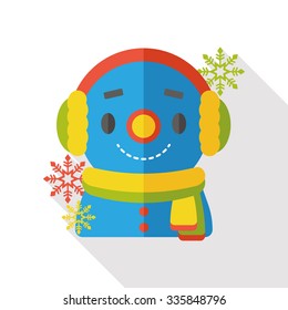 snowman flat icon