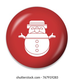 snowman flat icon