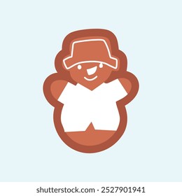 snowman ginger bread cookies design element