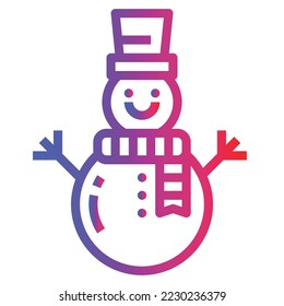 vector de icono de gradiente de nieve.