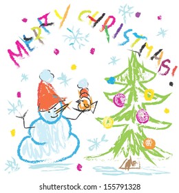 Snowman Greeting Card