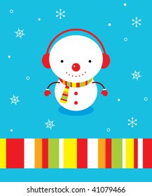 snowman greeting card