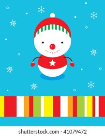 snowman greeting card
