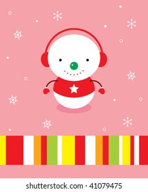 snowman greeting card