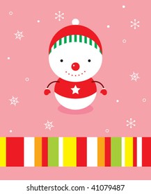 snowman greeting card