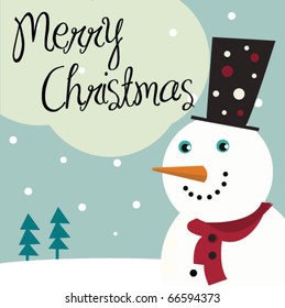 snowman with hat