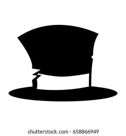 snowman hat isolated icon