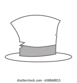 snowman hat isolated icon