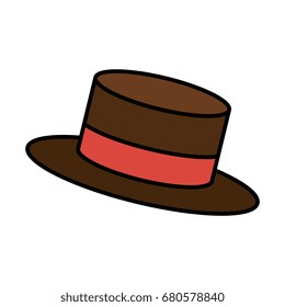 snowman hat isolated icon