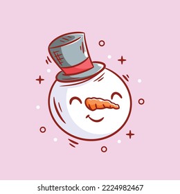 Snowmen-Headdesign für Weihnachten