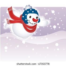Snowman in Holiday