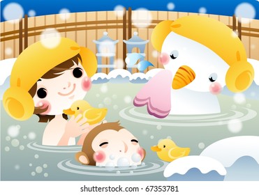 Snowman in Holiday