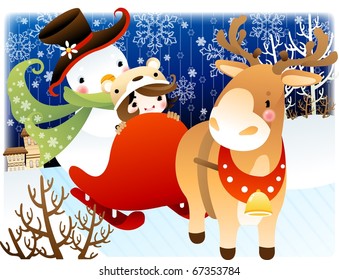 Snowman in Holiday