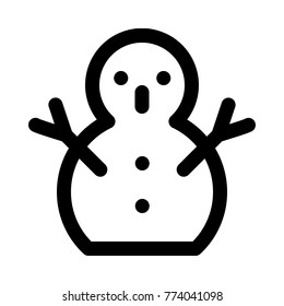 Snowman, an ice scuplture
