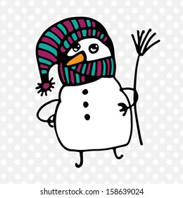 Snowman icon. 