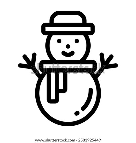 Snowman Icon Christmas X-Mas Winter