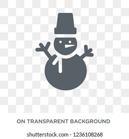 Snowman icon. Snowman design concept from  collection. Simple element vector illustration on transparent background.