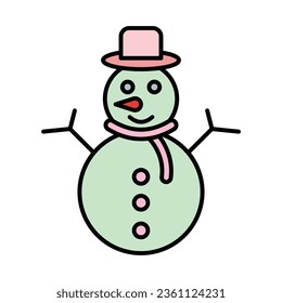 Snowman Icon Design For Personal And Commercial Use