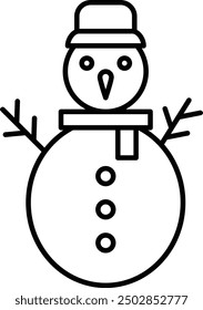 Snowman Icon Design For Personal and Commerial Use