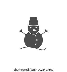 snowman icon. Elements of web icon. Premium quality graphic design icon. Signs and symbols collection icon for websites, web design, mobile app on white background