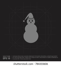 Snowman Icon - EPS 10